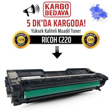 Ricoh SP-C220 Mavi Muadil Toner
