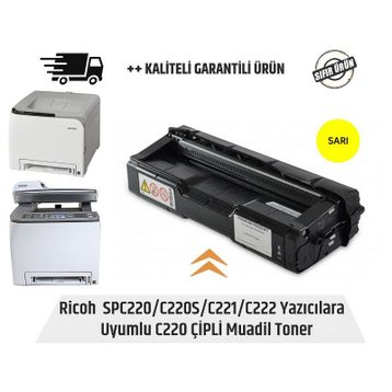 Ricoh SP-C220 Sarı Muadil Toner