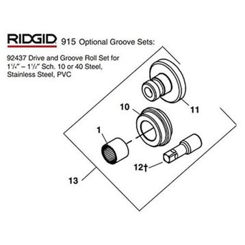 RIDGID R92437 Yiv Açma Seti