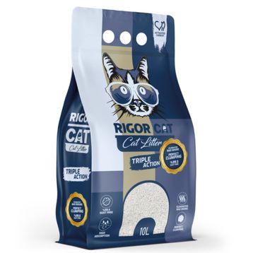 Rigor Cat Aktif Karbonlu Topaklanan 10 lt Kedi Kumu
