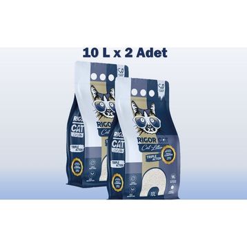 Rigor Cat Aktif Karbonlu Topaklanan 2x10 lt Kedi Kumu