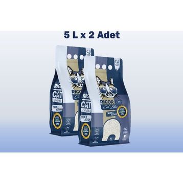 Rigor Cat Aktif Karbonlu Topaklanan 2x5 lt Kedi Kumu