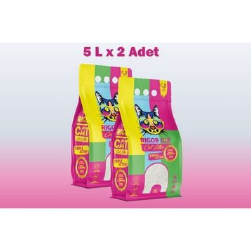 Rigor Cat Bebek Pudralı Topaklanan 2x5 lt Kedi Kumu
