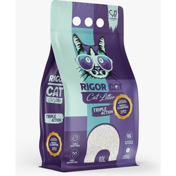 Rigor Cat Lavanta Kokulu Bentonit 10 lt Kedi Kumu
