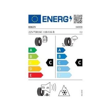 Riken 225/75 R16C 118/116R Cargo Winter Kış Lastiği 2025