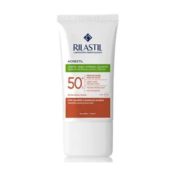 Rilastil Acnestil Düzensiz Ciltler İçin SPF50+ 40 ml Yüz Güneş Koruyucu Krem