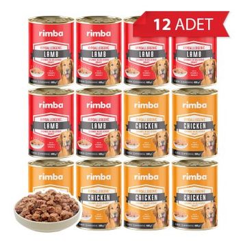 Rimba Sos İçinde Karışık Çeşitli 12x400 gr Köpek Konservesi