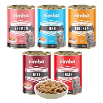 Rimba Sos İçinde Karışık Çeşitli 5x400 gr Kedi Konservesi