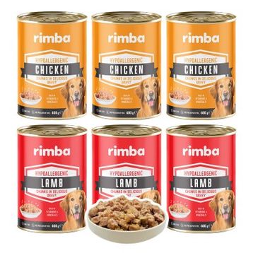 Rimba Sos İçinde Karışık Çeşitli 6x400 gr Köpek Konservesi