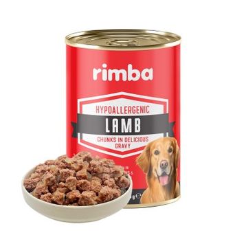 Rimba Sos İçinde Parçalı Kuzulu 400 gr Köpek Konservesi