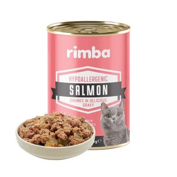 Rimba Sos İçinde Parçalı Somon Balıklı 400 gr Kedi Konservesi