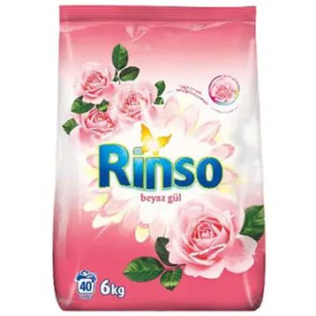 Rinso Beyaz Gül 6 kg Toz Çamaşır Deterjanı