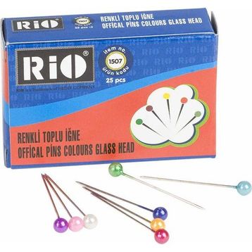 Rio Renkli Başlı Toplu İğne
