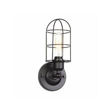 Riolight Retro Siyah Metal Kafes Aplik
