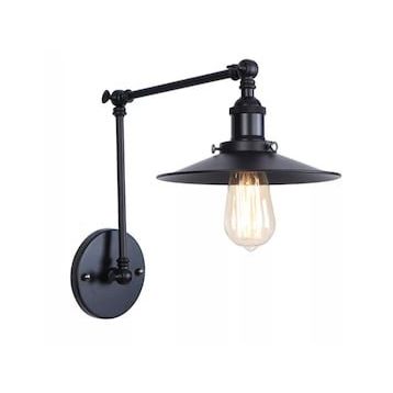 Riolight Retro Siyah Üç Mafsallı Metal Aplik