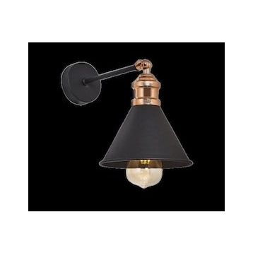 Riolight RIO0001001 Retro Bakır Mafsallı Harekeli Başlık Metal Aplik
