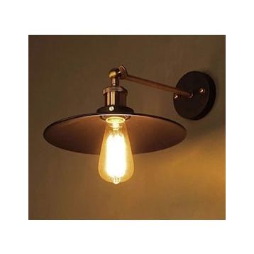 Riolight RIO000238 Siyah Mafsallı Çap 23 cm Aplik