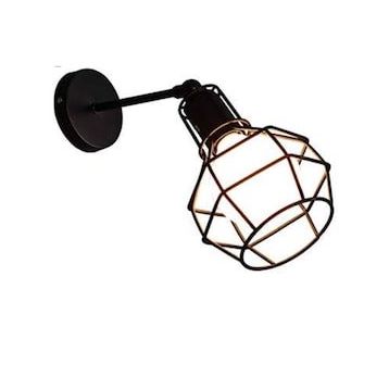 Riolight RIO000267 Retro Siyah Mafsallı Kafes Aplik
