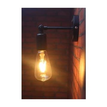 Riolight RIO000350 Mafsallı Hareketli Metal Siyah Aplik