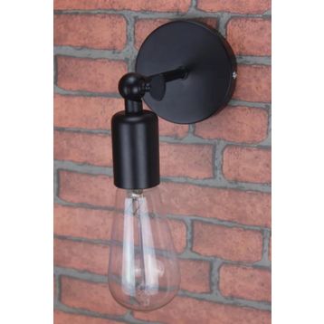 Riolight RIO000350 Mafsallı Hareketli Metal Siyah Aplik