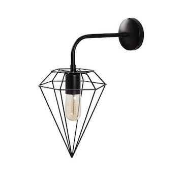 Riolight RIO000556 Retro Pramit Siyah Metal Aplik