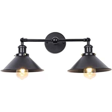 Riolight RIO000636 Retro İkili Siyah Başlık Aplik
