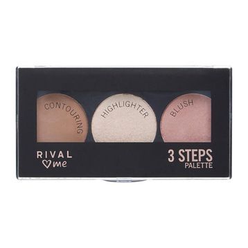 Rival Loves Me 3 Steps 10 gr Kontur Highlighter Blush 3 İn 1 Set
