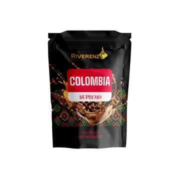 Riverenza 250 gr Çekirdek Colombia Supremo Nitelikli Yöresel Dünya Kahveleri