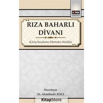 Rıza Baharlı Divanı - Abdulkadir Atıcı