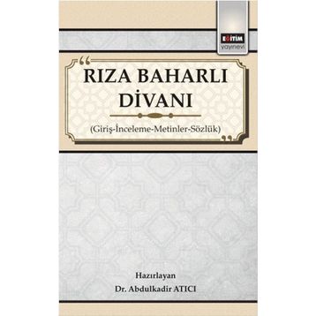 Rıza Baharlı Divanı - Abdulkadir Atıcı