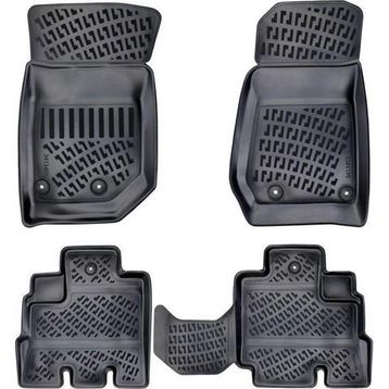 Rizline 3D Siyah Jeep Wrangler Rubicon 2017+ Paspas