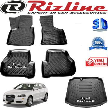 Rizline Audi A3 2003-2012 3D Paspas Bagaj Havuzu