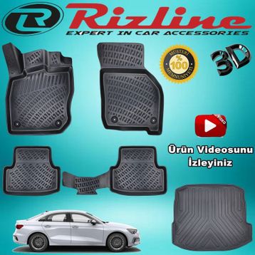 Rizline Audi A3 2009 3D Havuzlu Paspas