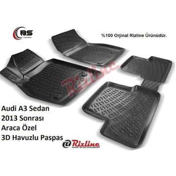 Rizline Audi A3 2013 3d Havuzlu Paspas