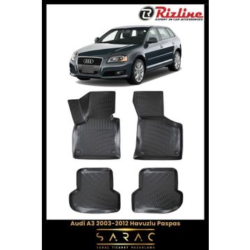 Rizline Audi A3 HB Sedan 2008 3D Havuzlu Paspas