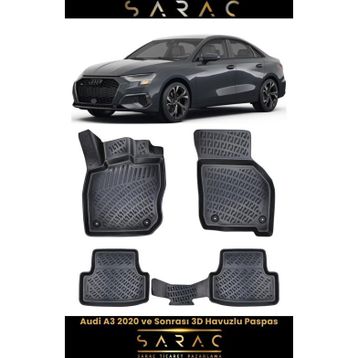 Rizline Audi A3 HB Sedan 2022 3D Havuzlu Paspas