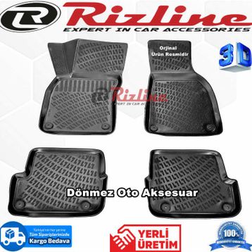 Rizline Audi A4 2001-2007 3D Havuzlu Paspas