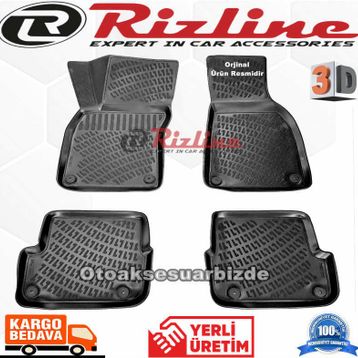 Rizline Audi A4 2001-2007 3D Havuzlu Paspas