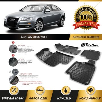 Rizline Audi A6 C6 2004-2011 3D Havuzlu Paspas