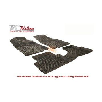 Rizline Audi A6 C7 2011-2014 Siyah 3D Havuzlu Paspas