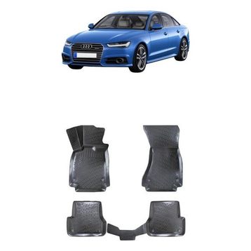 Rizline Audi A6 C7 2015-2018 Siyah 3D Havuzlu Paspas