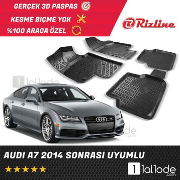 Rizline Audi A7 2014 Sonrası 3d Havuzlu Paspas