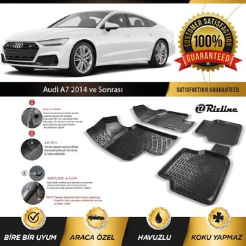 Rizline Audi A7 2014 Sonrası 3d Havuzlu Paspas