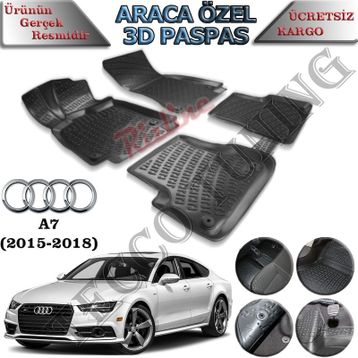 Rizline Audi A7 2015-2018 3D Havuzlu Paspas