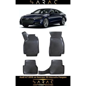 Rizline Audi A7 2019 Model 3D Havuzlu Paspas