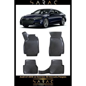 Rizline Audi A7 2021 Model 3D Havuzlu Paspas