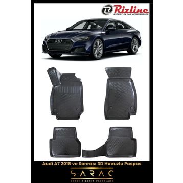 Rizline Audi A7 2023 Model 3D Havuzlu Paspas
