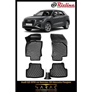 Rizline Audi Q2 2016+ 3D Havuzlu Paspas