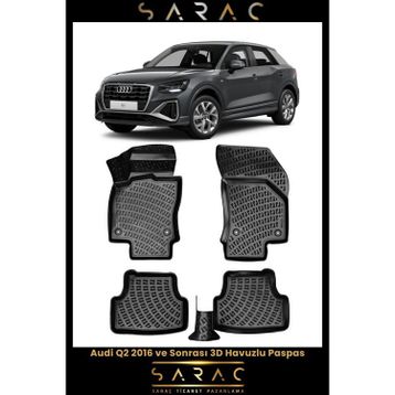 Rizline Audi Q2 2023 Model 3D Havuzlu Paspas