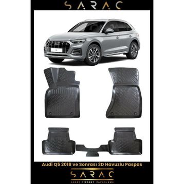 Rizline Audi Q5 2018 ve Sonrası 3D Havuzlu Paspas